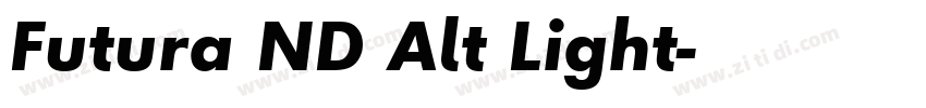 Futura ND Alt Light字体转换
